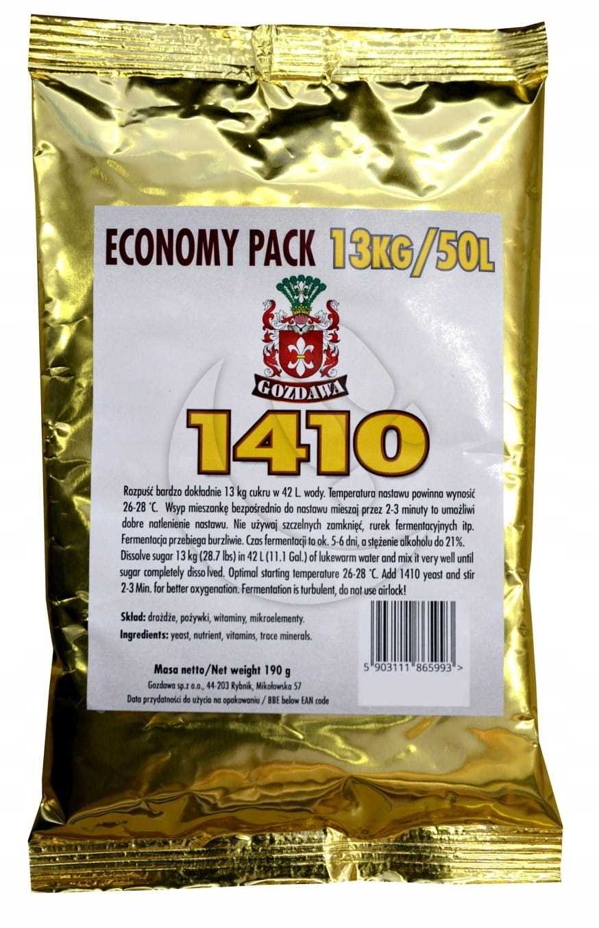 Drożdże gorzelnicze ''1410'' Gozdawa 190g 50L