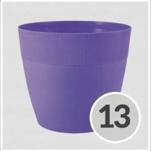 Doniczka osłonka Doris 13cm fioletowa