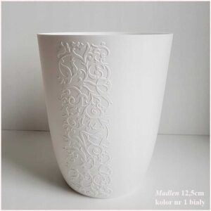 Osłonka storczyk Madlen 12,5cm biała