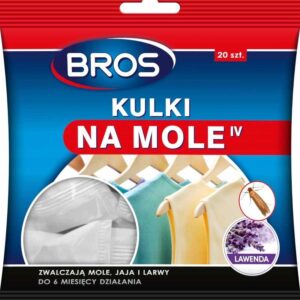 Lawendowe Kulki na mole 20szt Bros