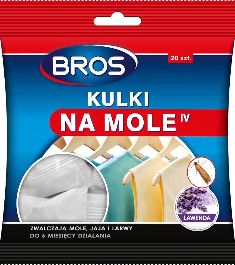 Lawendowe Kulki na mole 20szt Bros