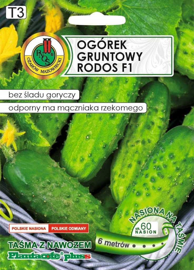 Nasiona na taśmie OGÓREK RODOS Z NAWOZEM 6m