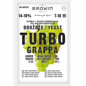 Drożdże GORZELNICZE TURBO GRAPPA - 120g 10szt