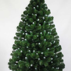 Choinka sztuczna sosna z białymi odrostami 220cm