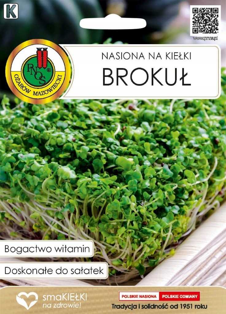 BROKUŁ nasiona na kiełki 8g
