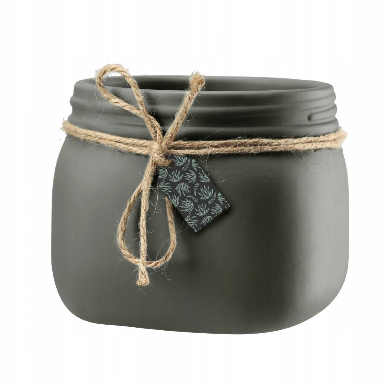 Osłonka Betty 9 cm biała grafit khaki - obrazek 2
