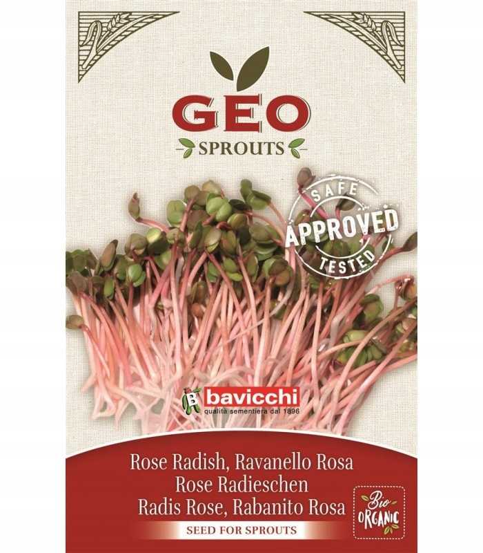 RZODKIEWKA RÓŻOWA - NASIONA NA KIEŁKI 20G BAVICCHI