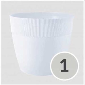 Doniczka osłonka Doris 15cm biała