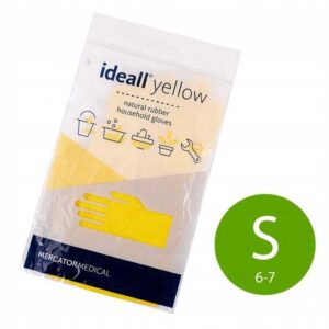 Rękawice gumowe rozmiar S Mercator żółte