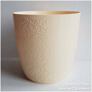 Osłonka storczyk Madlen 12,5cm kremowa