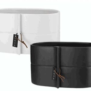 Osłonka ceramiczna Eliza 22x12 cm biała