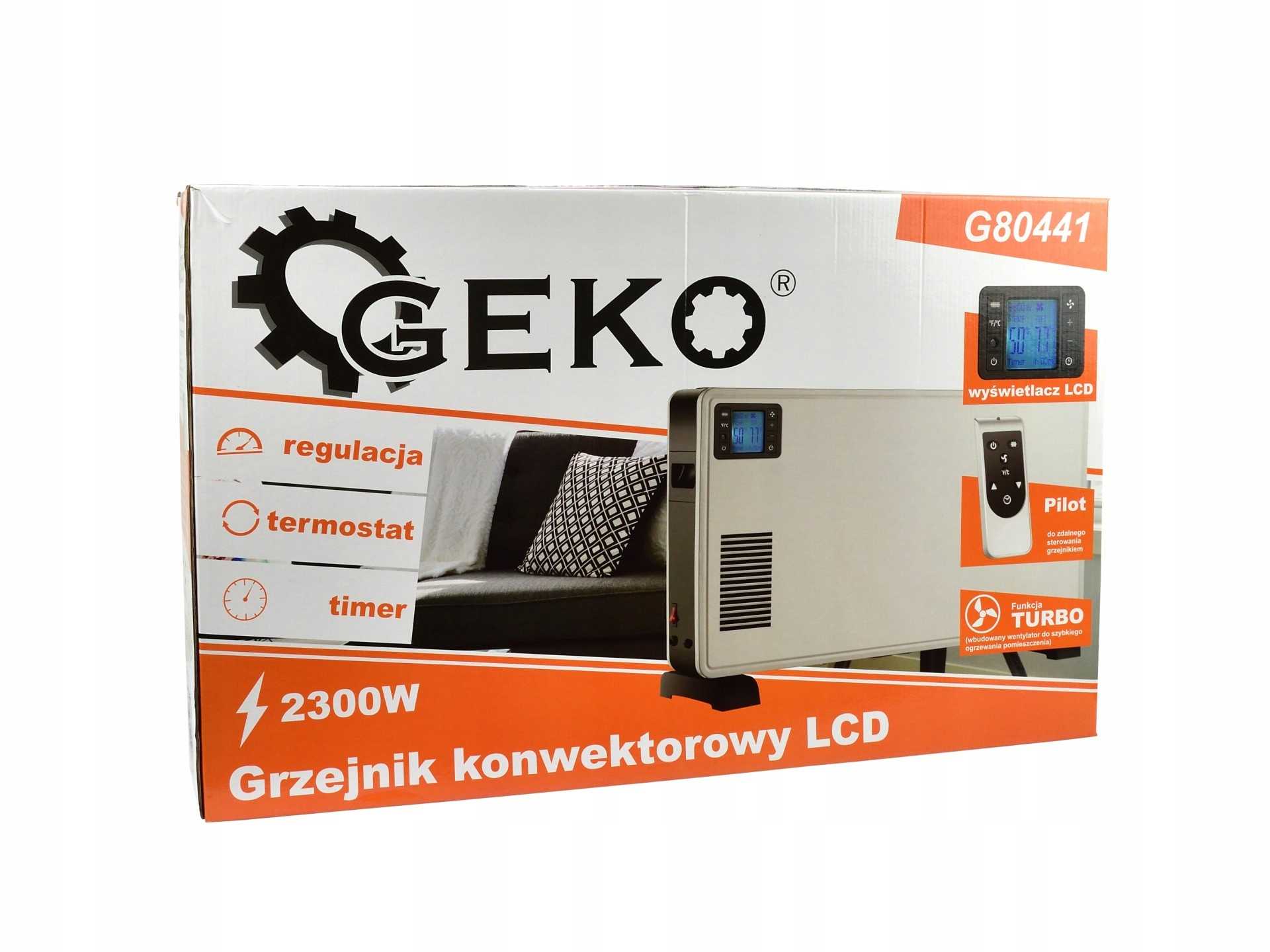 Grzejnik konwektorowy LCD z pilotem sterowania 2,3 - obrazek 2