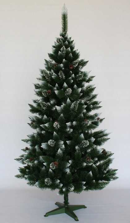 Choinka sztuczna SOSNA BIAŁA Z SZYSZKĄ 220cm - obrazek 2