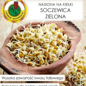 SOCZEWICA ZIELONA nasiona na kiełki 30g