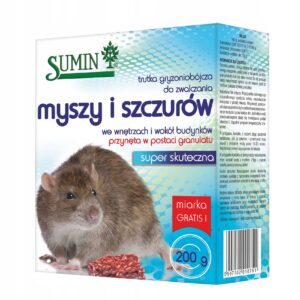 Sumin Trutka Granulowana Na Myszy I Szczury 200 g