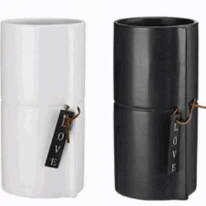 Osłonka ceramiczna Eliza 9 cm biała