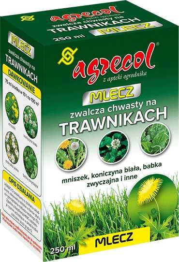Mlecz zwalcza chwasty na trawnikach 20 ml