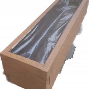 Donica drewniana 80 x 40 cm ocieplana ORZECH