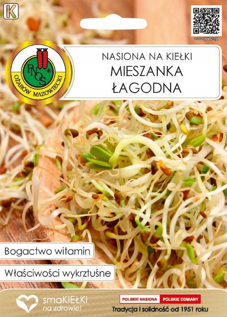 MIESZANKA ŁAGODNA nasiona na kiełki 30g