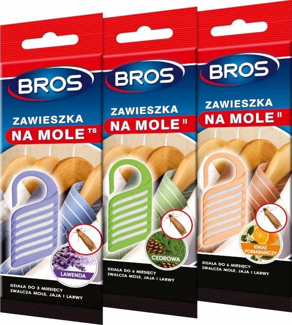 Zawieszka na mole odzieżowe Bros lawendowa