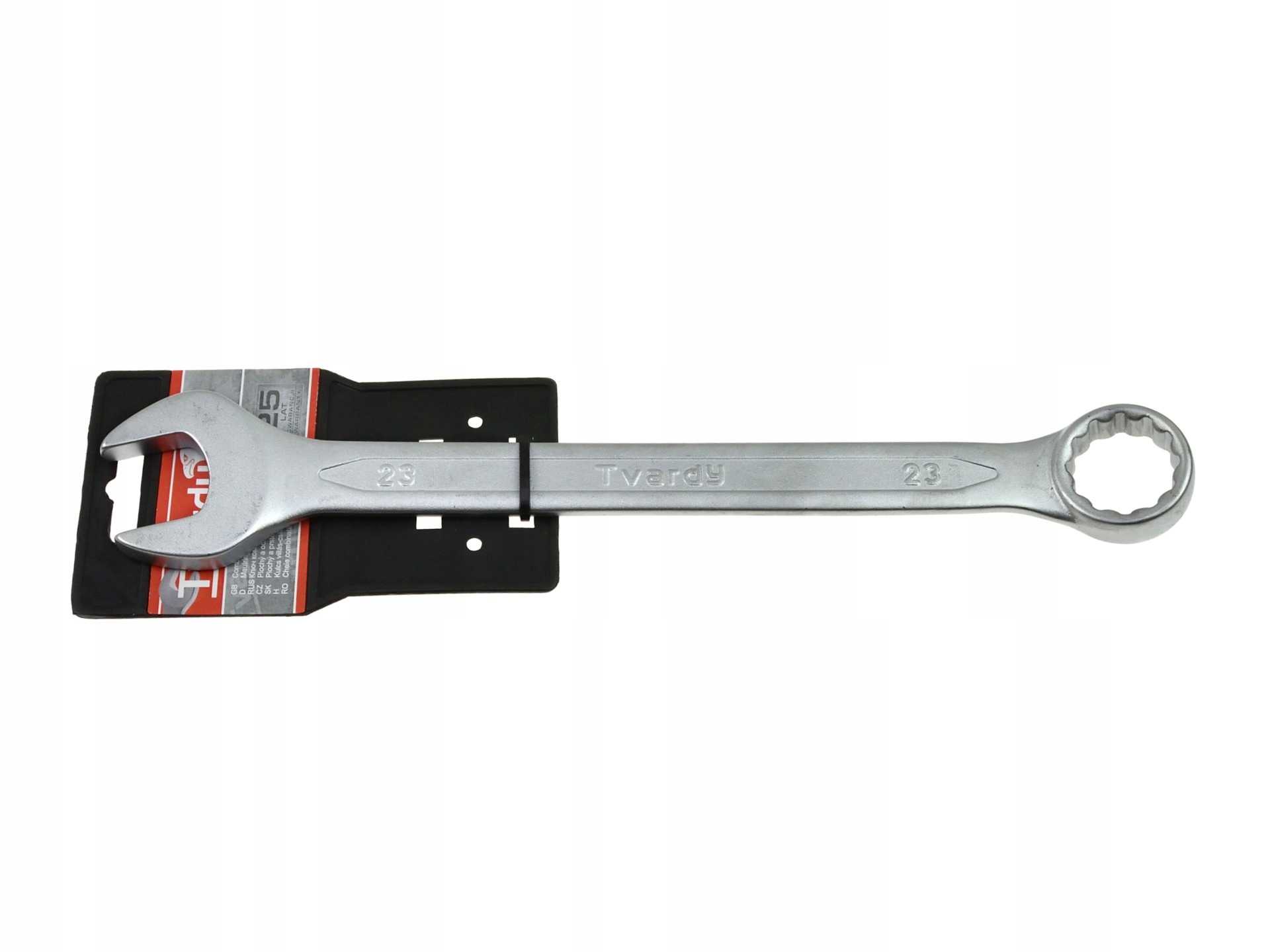 Klucz płasko-oczkowy satynowany CRV-CS 12mm