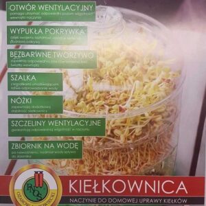 Kiełkownica XXL + 100 opakowań kiełek