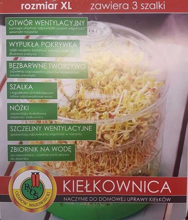 Kiełkownica XXL + 100 opakowań kiełek