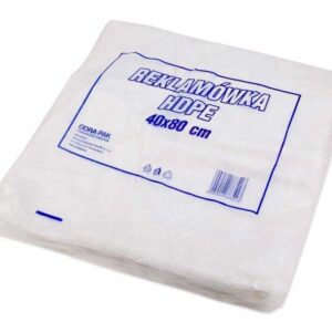 Reklamówki jednorazowe HDPE 40x12x80 100 szt.