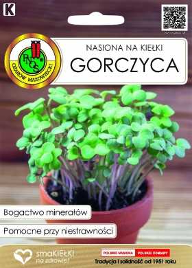 GORCZYCA nasiona na kiełki PNOS 30g