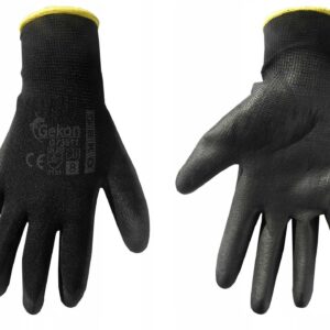 Rękawice ochronne GEKO r.8 czarne 12 par