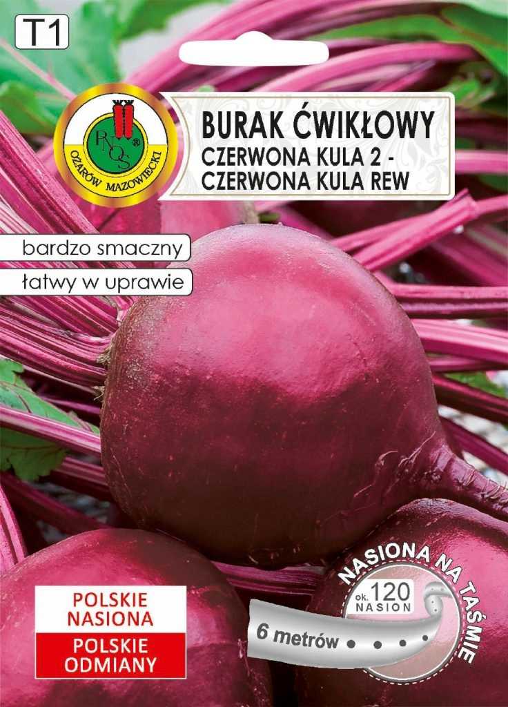 Nasiona na taśmie Burak Czerwona Kula 2 6m