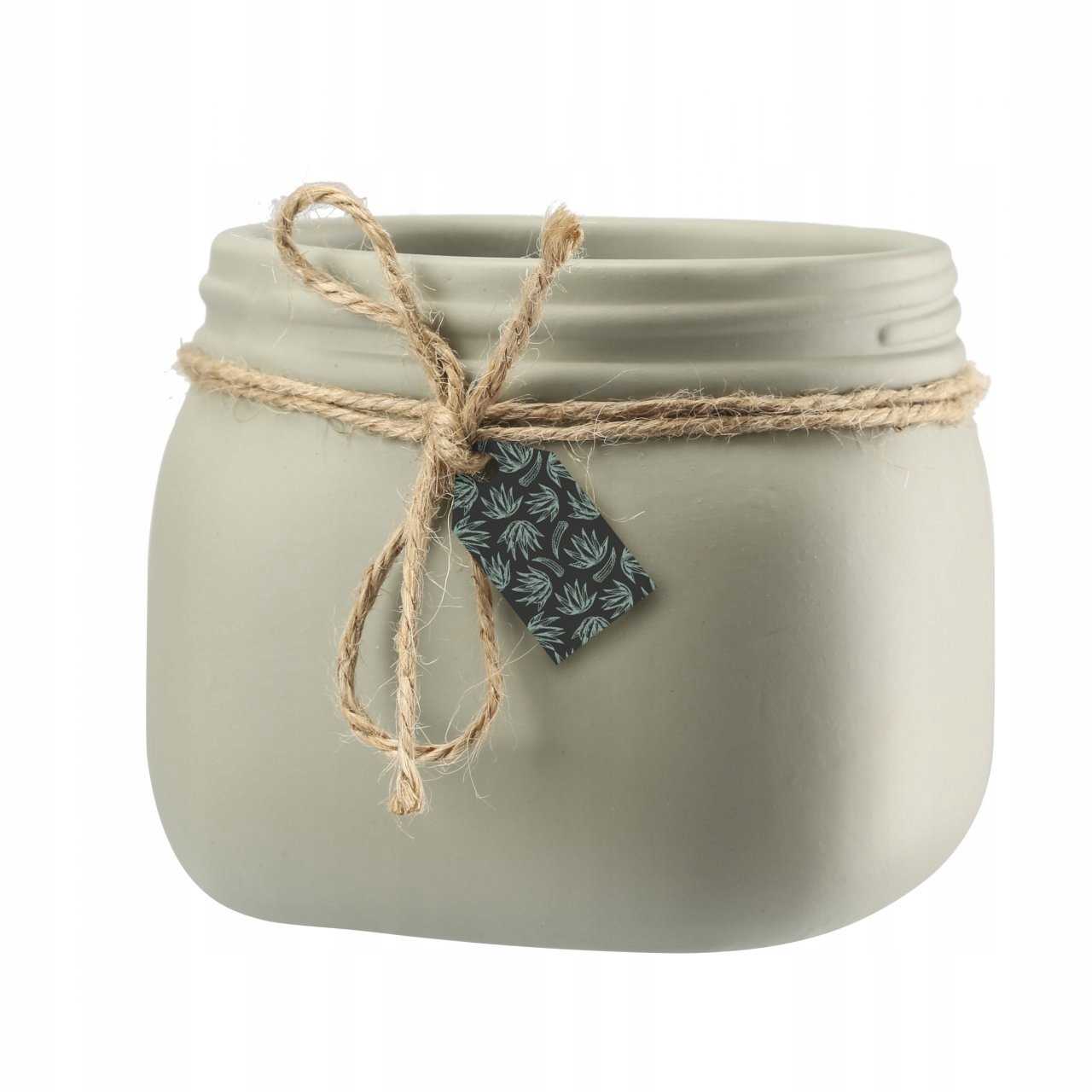 Osłonka Betty 9 cm biała grafit khaki