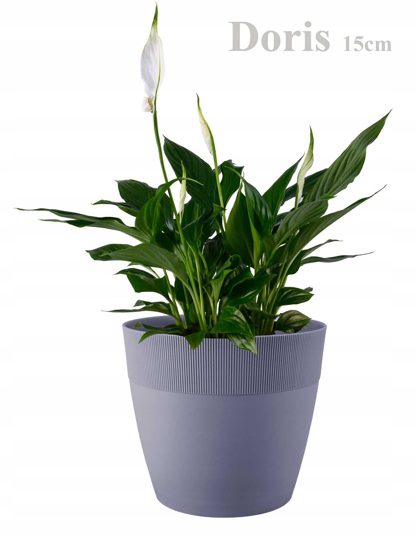 Doniczka osłonka Doris 13cm ciemny beż - obrazek 2