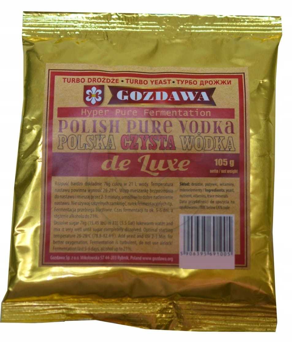 Drożdże Polska czysta wódka 105g 30L Gozdawa 10szt