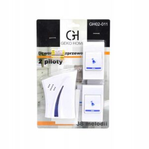 Dzwonek bezprzewodowy 2 piloty 38 melodii 180m