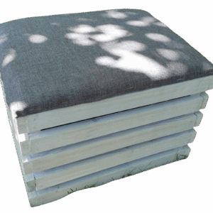 Skrzynia pufa drewniana zewnetrzno - wewnętrzna