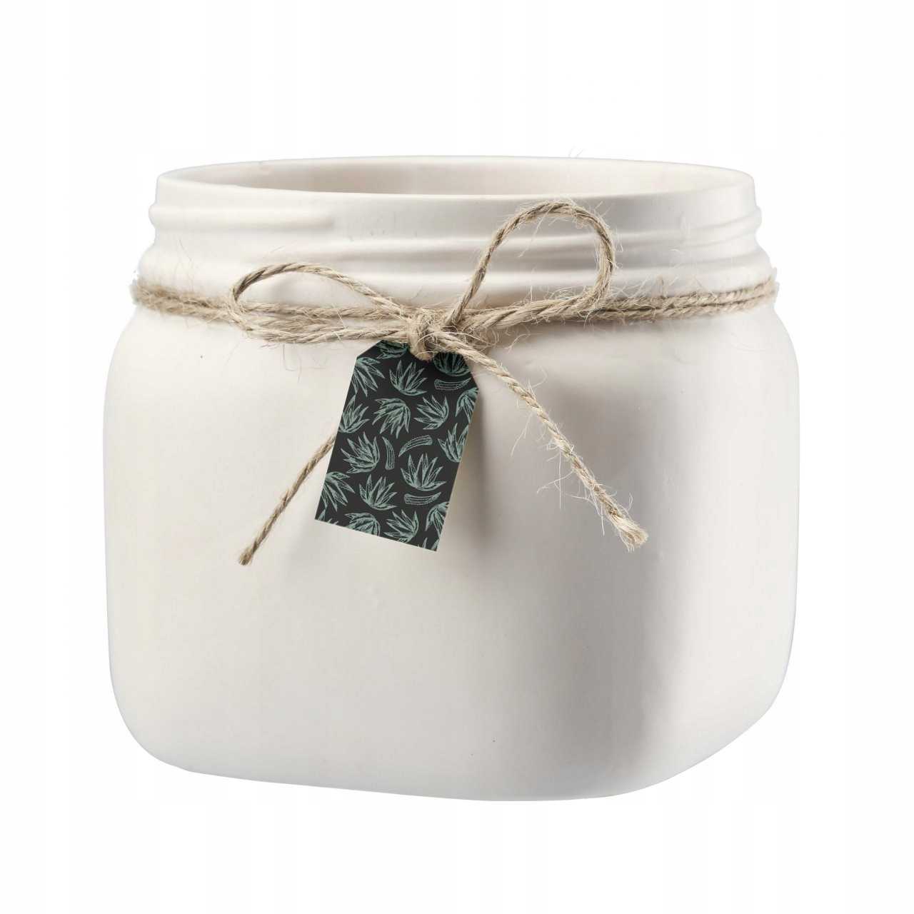 Osłonka Betty 9 cm biała grafit khaki - obrazek 3