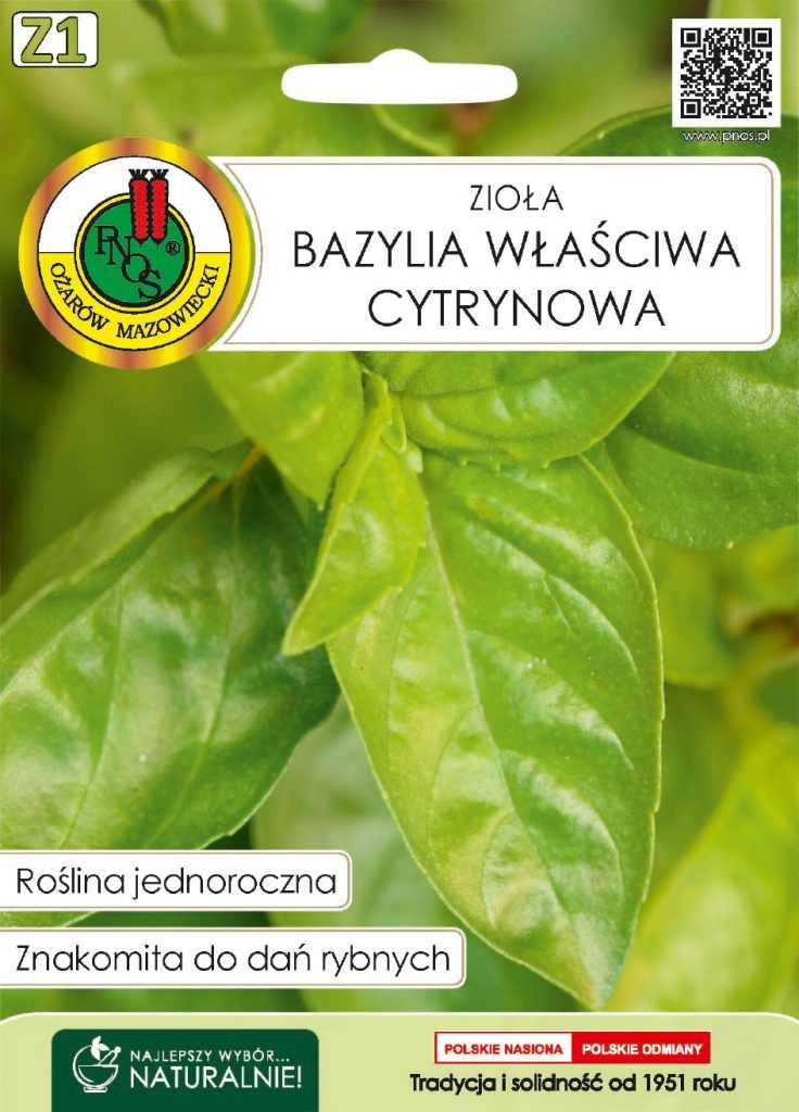 Bazylia właściwa cytrynowa 0,5g