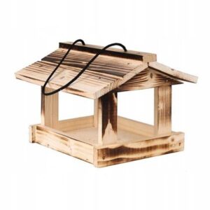 Karmnik drewniany opalany 23x22x18