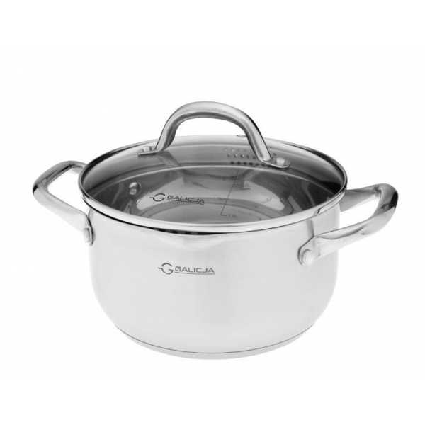 Garnek do odcedzania nierdzewny z dzióbkiem 22cm/4,6L Dakota - obrazek 2
