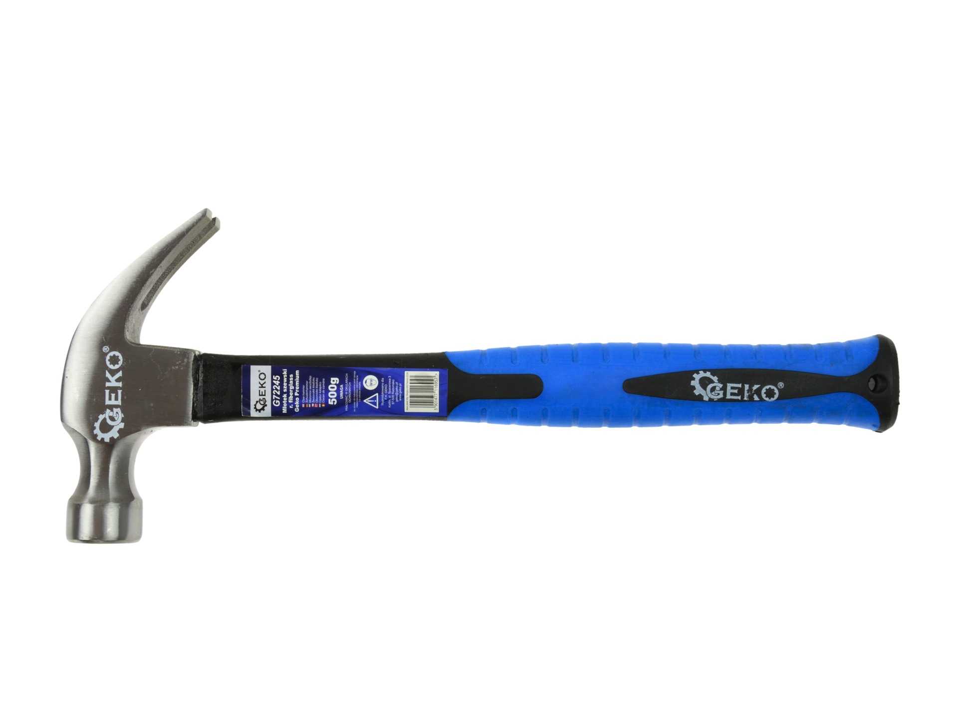 Młotek szewski 500g r.fiberglass GEKO Premium (12/24) G72245