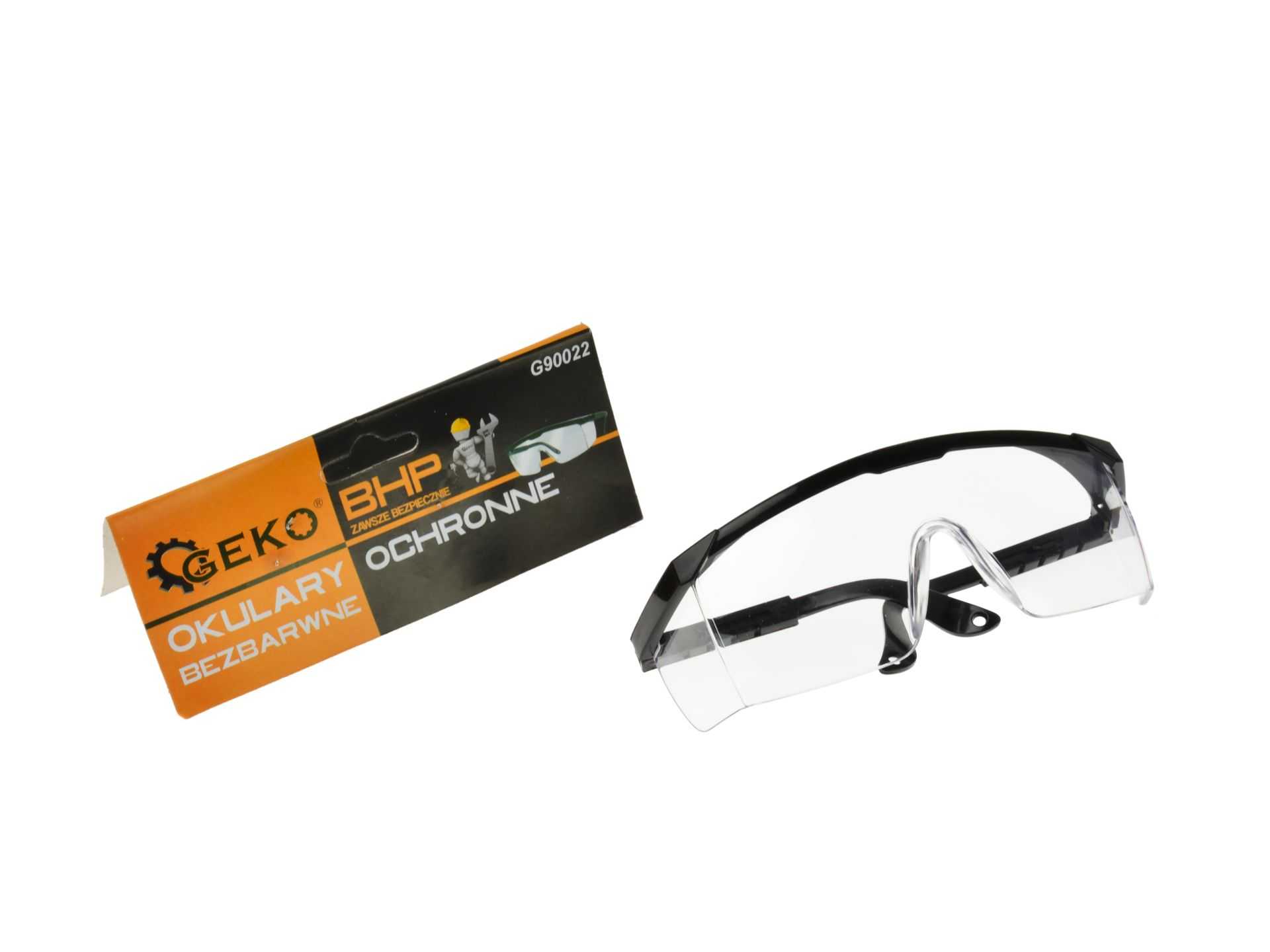 Okulary ochronne bezbarwne (12/72/360/480) G90022