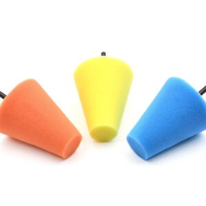 Kpl. gąbek polerskich stożkowych 3szt. na wiertarkę (50) G00328