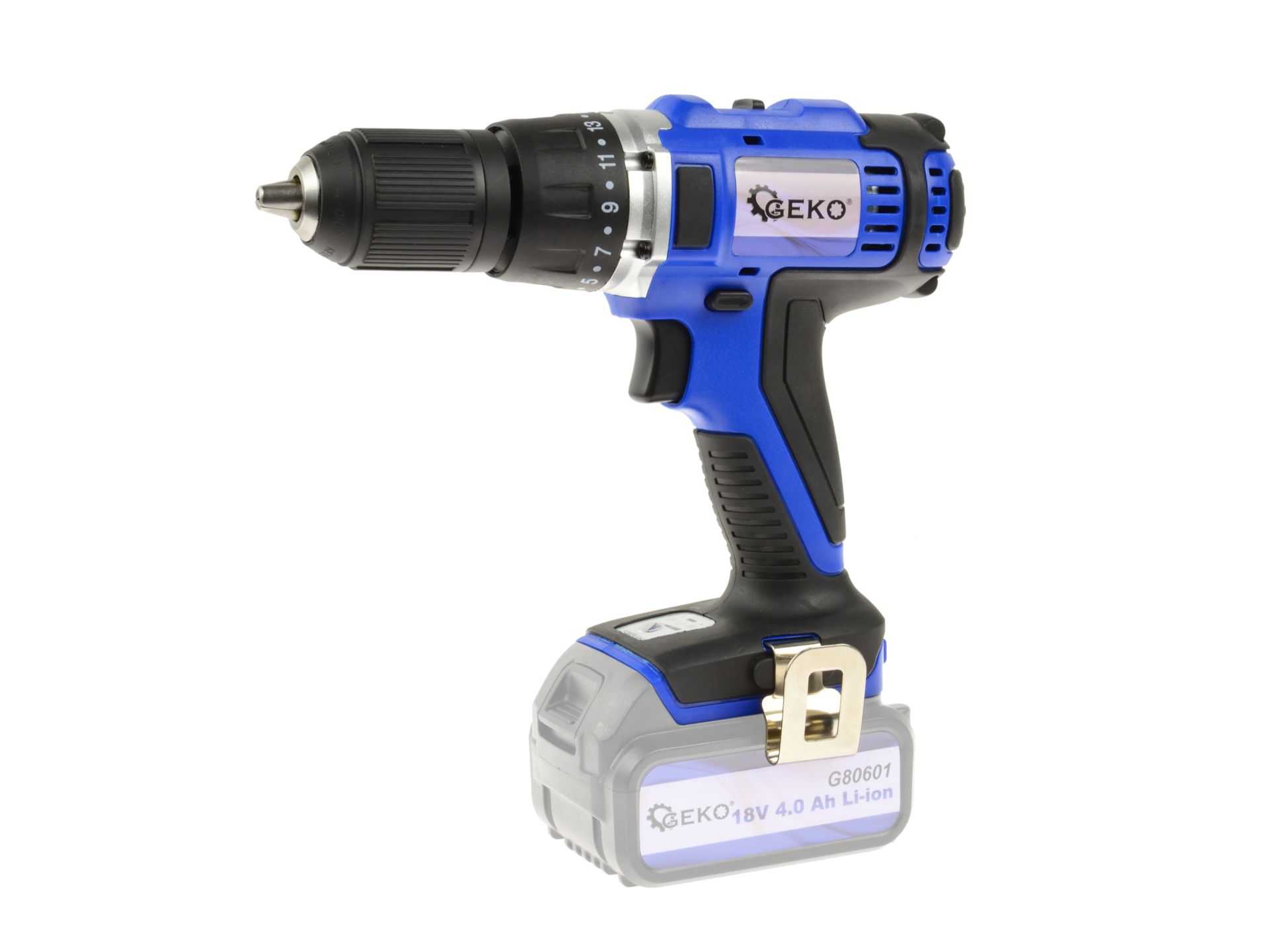 Wiertarko-wkrętarka akumulatorowa Li-ion 18V 45Nm (5) G80611