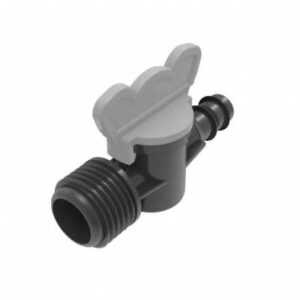 ZAWÓR Z PRZYŁĄCZEM Z GWINTEM ZEWNĘTRZNYM DO LINI KROPLUJĄCEJ HYDRO 16 MM/G3/4"
