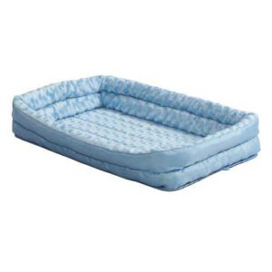 Materac do klatki kennelowej, z rozkładanym, podwójnym brzegiem, niebieski - 91x57cm MidWest Deluxe Double Bolster Blue