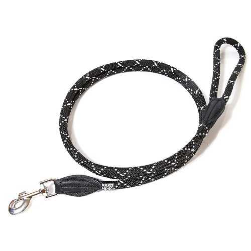 Smycz linowa dla psa, ze skórzanym wykończeniem Julius K9 Rope Leash 1,2x120cm