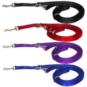 Nylonowa smycz przepinana, 6w1, dla dużych psów Hamilton Double Thick Euro Leash 25mm
