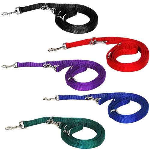 Nylonowa smycz przepinana, 6w1, dla średnich psów Hamilton Double Thick Euro Leash 19mm
