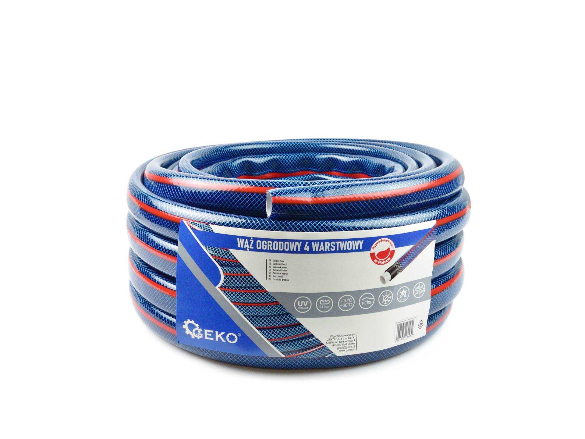 Wąż ogrodowy 4 Warstwowy 1" 20m GEKO NEW (55) G73781